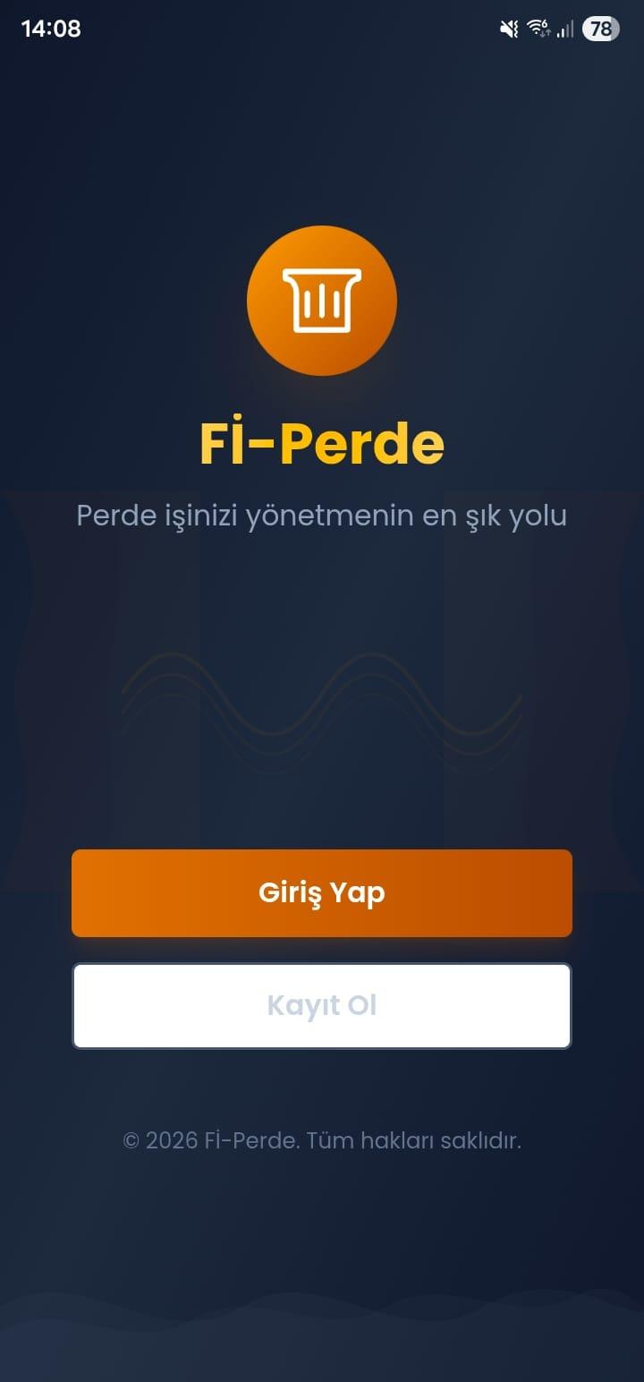 Fi-Perde Giriş Ekranı